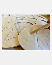 Load image into Gallery viewer, Wooden Tracing Board for Toddlers - Wooden Number Tracing Board - Eco Friendly
