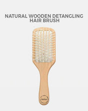 Load image into Gallery viewer, Natural Wooden Detangling Hair Brush | Bamboo Hair Brush - Eco Friendly
