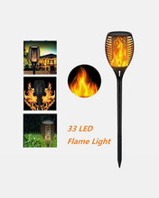 Load image into Gallery viewer, 33 Led Outdoor Waterproof Solar Powered Small Torch Flame Lights | Solar Powdered Lights - Eco Friendly

