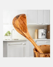 Load image into Gallery viewer, Handmade Olive Wood Kitchen Utensils Set of 5 with Wooden Holder | Wooden Kitchen Utensil set - Eco Friendly
