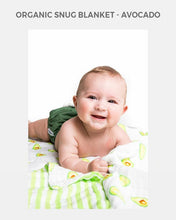Load image into Gallery viewer, Organic Snug Blanket – Avocado | Cotton Muslin Snug Blanket - Eco Friendly
