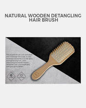 Load image into Gallery viewer, Natural Wooden Detangling Hair Brush | Bamboo Hair Brush - Eco Friendly
