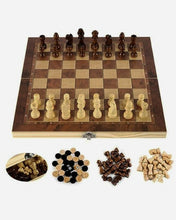 Load image into Gallery viewer, Foldable Wooden Chess Set Board Game - Wooden Chess Board Sets - Eco Friendly
