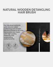 Load image into Gallery viewer, Natural Wooden Detangling Hair Brush | Bamboo Hair Brush - Eco Friendly

