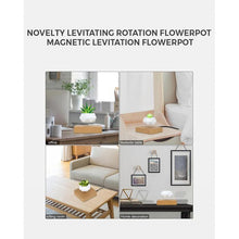 Load image into Gallery viewer, Novelty Levitating Rotation Flowerpot Magnetic Levitation Flower Pot | Floating Bonsai Pot - Eco Friendly

