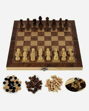 Load image into Gallery viewer, Foldable Wooden Chess Set Board Game - Wooden Chess Board Sets - Eco Friendly
