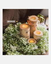 Load image into Gallery viewer, Birch Wood Candle Holder Tea Light Holder in Various Sizes- Birch Wood Log Candle Holder - Eco Friendly
