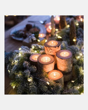 Load image into Gallery viewer, Birch Wood Candle Holder Tea Light Holder in Various Sizes- Birch Wood Log Candle Holder - Eco Friendly
