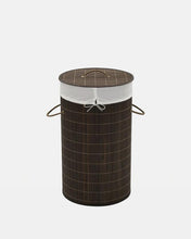 Load image into Gallery viewer, Bamboo Laundry Bin Round | Natural Bamboo Bin - Eco Friendly
