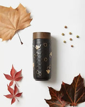 Load image into Gallery viewer, Honey Bee Ceramic Travel Mug / Gold 12.3 oz | Ceramic Travel Mug with Lid - Eco Friendly
