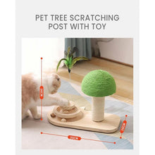 Load image into Gallery viewer, Pet Tree Scratching Post with Toy - Eco Friendly
