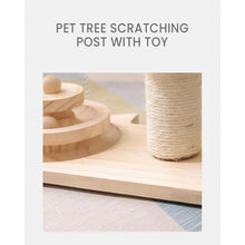 Load image into Gallery viewer, Pet Tree Scratching Post with Toy - Eco Friendly
