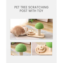 Load image into Gallery viewer, Pet Tree Scratching Post with Toy - Eco Friendly
