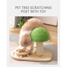 Load image into Gallery viewer, Pet Tree Scratching Post with Toy - Eco Friendly
