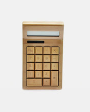Load image into Gallery viewer, Solar-Powered LCD Bamboo Wooden Calculator 12 Digit Bamboo Calculator - Eco Friendly
